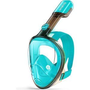 Full Face Snorkel Mask, Snorkeling Gear for Adults Kids with Latest Dry Top
